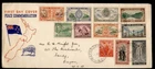 DR WHO 1946 NEW ZEALAND FDC PEACE ISSUE COMBO R73208