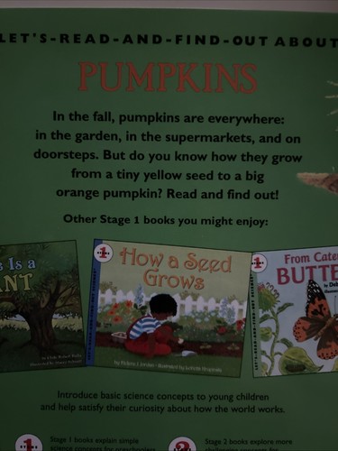 From Seed to Pumpkin (Let's Read and Find Out Science) by Wendy Pfeffer - Picture 2 of 2