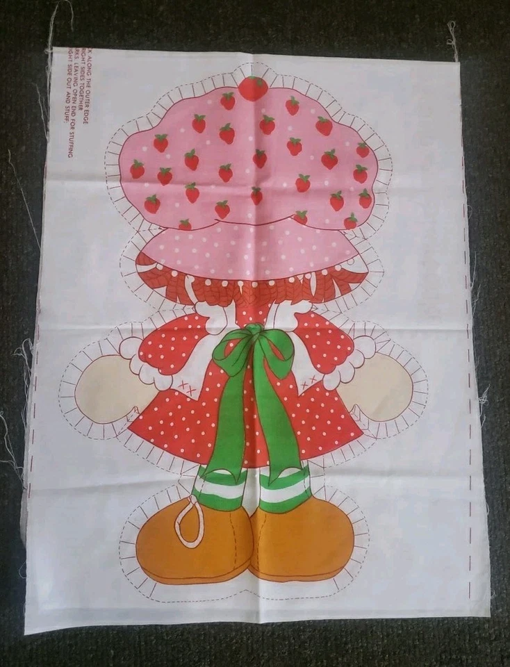 Molinos de resortes Strawberry Shortcake 20” años 80 patrón de almohada #5709 nuevo sin usar  Foto 2 de 4