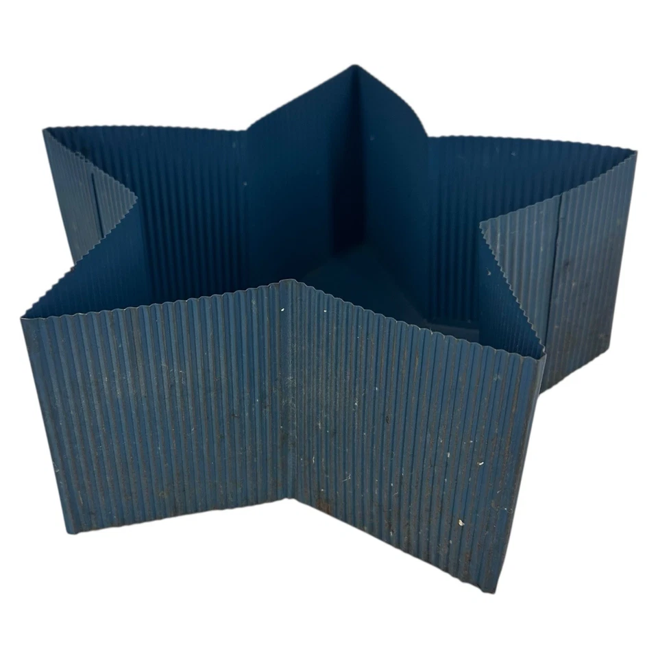 Set of 3 Metal Star Shaped Nesting Boxes Folk Art Farmhouse Style Americana - Image 3 of 4