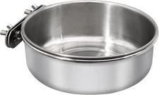 Large Bird Feeding Dish Cups,Parrot Food Bowl Cage with Clamp Large, 1 Pack 