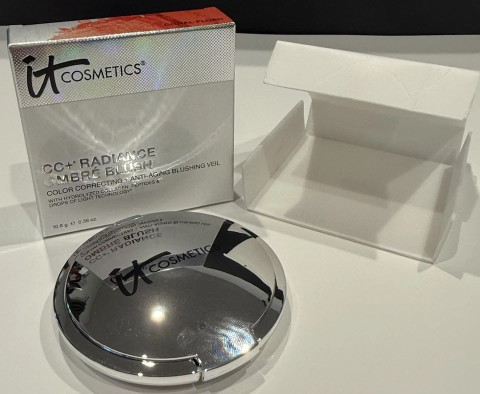 IT COSMETICS • CC+ RADIANCE • OMBRE BLUSH • CORAL FLUSH • .38 oz • New With Box - Image 3 of 4
