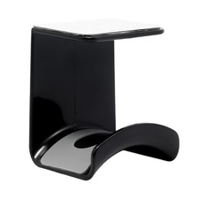 1 PCS Black ABS Plastic Under Desk Adhesive Headphone Stand Hanger Mount Hook
