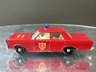 Lesney Matchbox No. 55/59 Ford Galaxie Red Fire Chief Car excellent paint