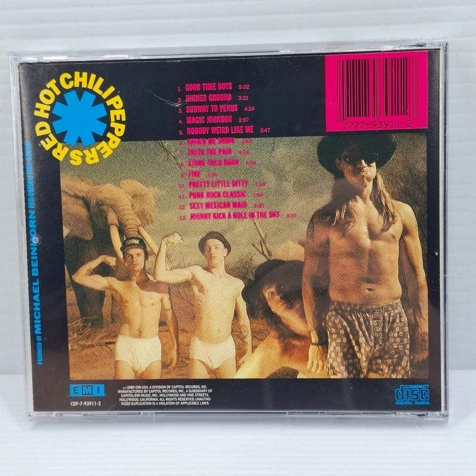 CD de leche materna Red Hot Chili Peppers cubierta censurada limpia en Estados Unidos CDP-7-93911-2 abierto Foto 2 de 2