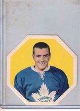 1961-62 York Peanut Butter hockey Dave Keon WHITE Back original rookie card EX+. rookie card picture
