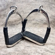 4.5" Herm Sprenger System 4 Offset English Stirrup Irons