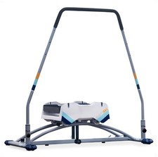 Aeroski 2.0 Ski Fitness Workout Machine w/ Recoil Spring Resistance, Gray (Used)