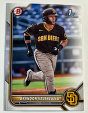 2022 Bowman Baseball 1st Bowman Prospect #BP-28 Brandon Valenzuela SD Padres