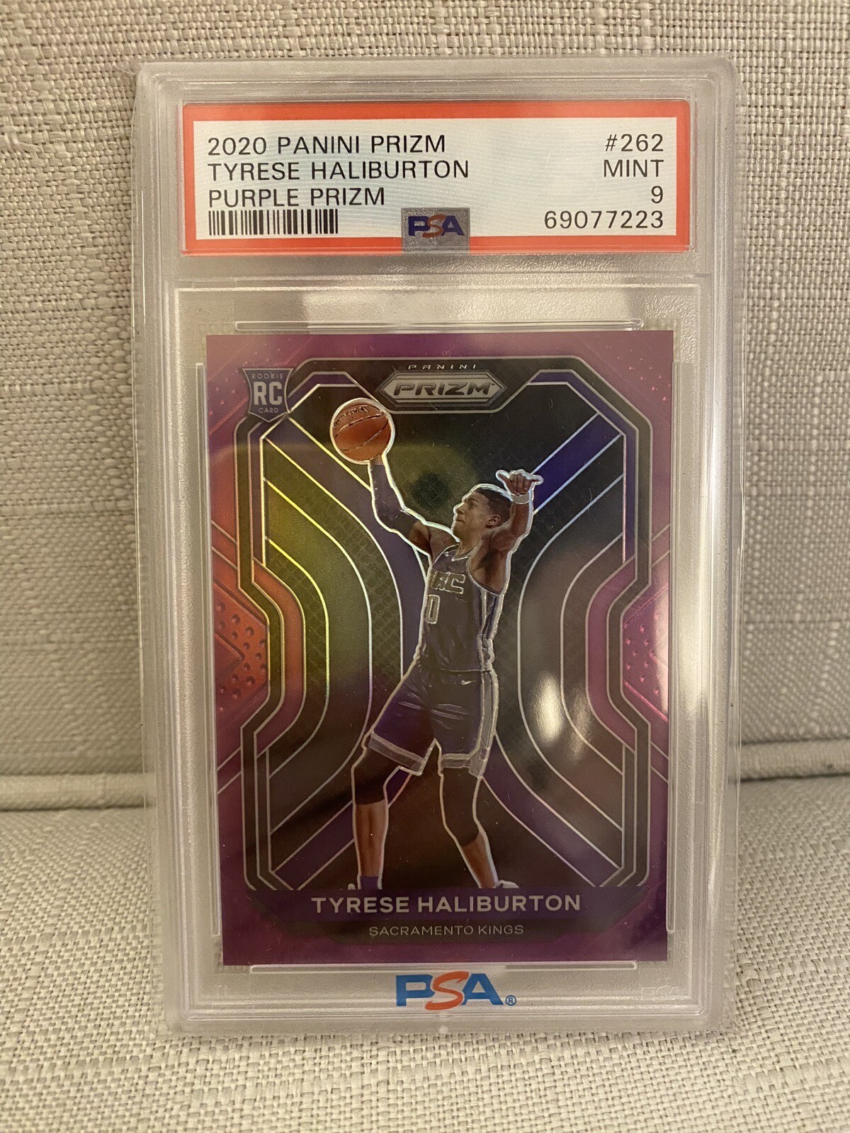 Panini Prizm 2020-21 Tyrese Haliburton Purple Prizm /99 True Rookie RC