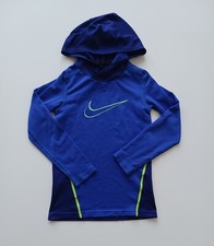 Nike Dri-Fit Boy's XS Blue Hoodie Pullover Sweatshirt