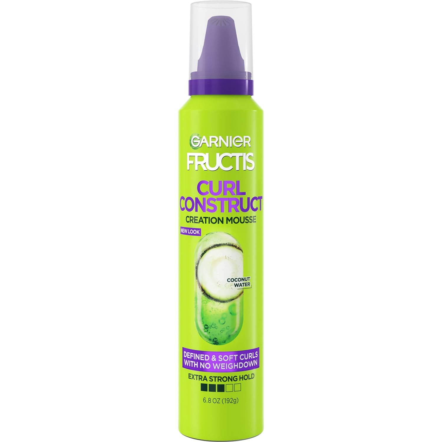 Fructis Style Curl Construct Creation Mousse, Curly Hair, 6.8 Oz.