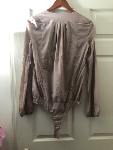 Tunica top da donna Patrizia Pepe taglia 42 rosa polvere beige seta nuovo con etichette - Foto 3 di 6