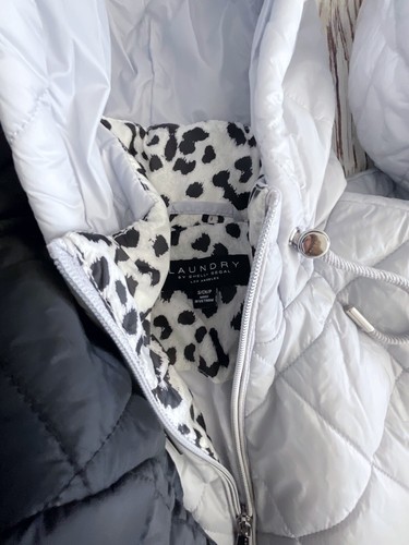 New Lot Of 6 Laundry Shelli Segal Quilted Coats Ice Blue Black XS Small Medium - Picture 4 of 11