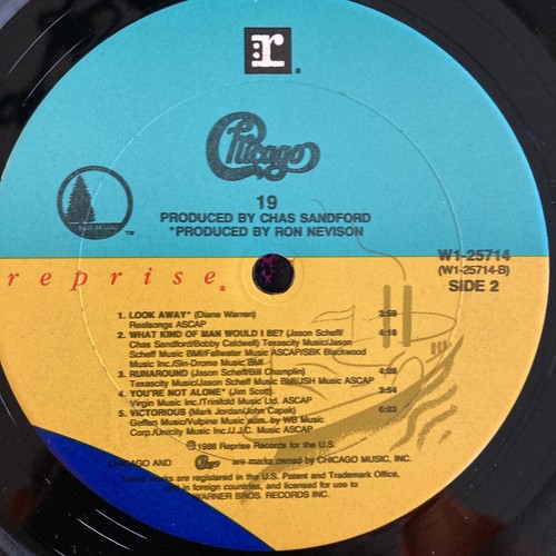 Chicago - Chicago 19, 1988, Reprise, W1-25714, Excellent, In Shrink Wrap - Picture 7 of 9