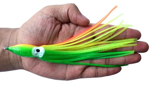 30 Stück Oktopus Tintenfisch Rock Angelköder Köder Hoochies Weichköder Salzwasser 6-30cm - Bild 35 von 48