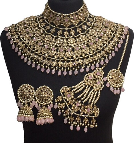 Jodha pink Pakistani Bridal Jewellery 