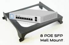 Wall Mount / Under Table Mount for UniFi 8 POE SFP Gen1 150w switch