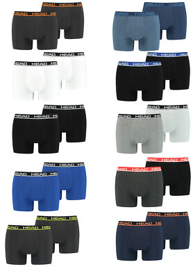 Head Herren Basic Boxer Pant Shorts Unterwäsche Unterhose 2 er Pack 