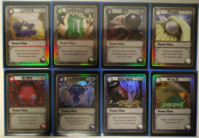 BLACK LOTUS POWER 9 NINE TOKENS GAMINGETC (8) FOIL LOT MAGIC THE
