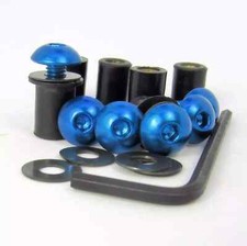 Yamaha YZF1000R Thunderace 1996-2003 Blue Aluminium 6 Bolt Screen Kit