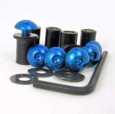Honda CBR300R 2014+ Blue Aluminium 4 Bolt Screen Kit