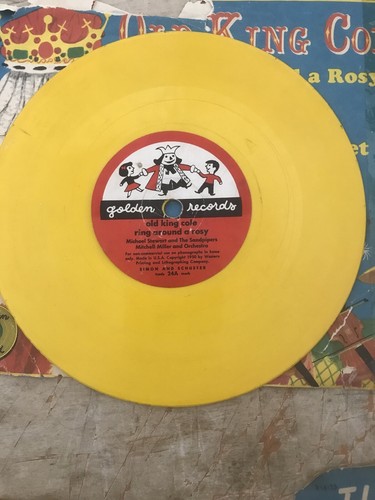 3 Vintage Little Golden Records 45s - 1950 - Nursery Rhymes - King Cole Kittens - Picture 9 of 12