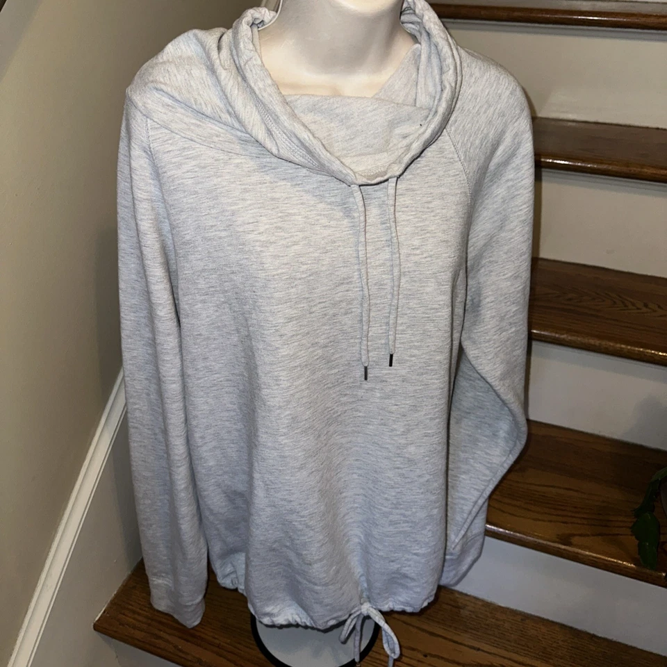 GILLIGAN O'MALLEY Mock Turtleneck Hoodie Comfort Sweatshirt XXL Bid CHARITY❤️287 - Image 2 of 4