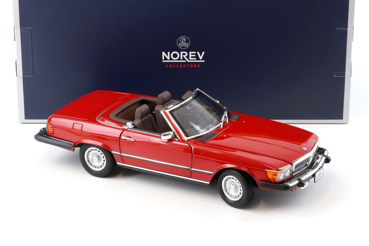 Norev 183729 Mercedes-Benz 450 Sl (R107) Red Us-Version 1979 Norev 183729 Mercedes-Benz 450 Sl (R107) Red Us-Version 1979