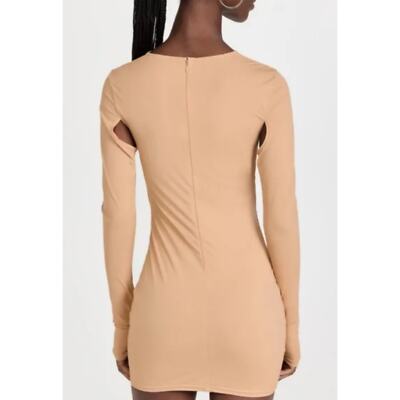 white christmas dresses Lioness Crossover Cutout Long Sleeve Mini Dress main image 1