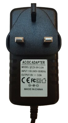 LINE 6 DC-3H 9V 3A POWER SUPPLY ADAPTER (2 METER) UK | eBay