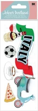 Jolee's Boutique TITLE WAVE Dimensional Stickers - ITALY - 4 pcs