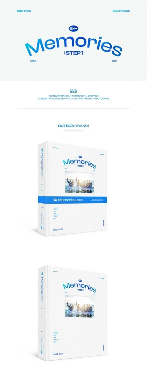 ENHYPEN MEMORIES : STEP 1 3 DISCS DVD + PHOTOCARD SEALED | eBay