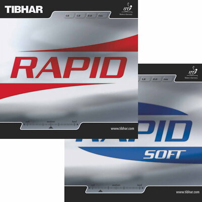 Tibhar Rapid / Rapid Soft / DOPPELPACK / Tischtennisbelag / zum Sonderpreis