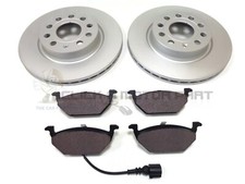 VW JETTA 1.4 1.6 2.0 1.9 TDi 2006-2010 FRONT 2 BRAKE DISCS & PADS CHECK SIZE