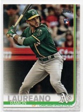 2019 Topps Series 1 Baseball #64 Ramon Laureano OAKLAND ATHLETICS Rookie Card 94. rookie card picture