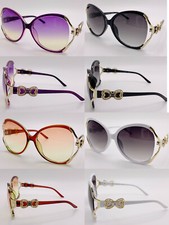New Womens Fashion Designer Sunglasses Shades Wrap Around Retro Vintage  435 