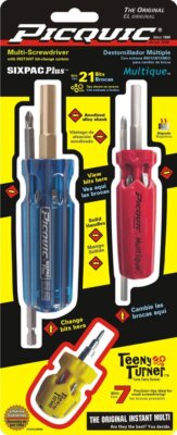 Picquic 88562 Carded Combo Pack with Sixpac Plus Turner Drivers Assorted 3-Piece