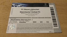 Ticket 2014 FC Bayern Munich vs. Manchester United Champions League  34094