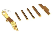 TiN Coated  6 Piece Extended Control Kit, FOR GLOCK GEN 4 Gold Finish