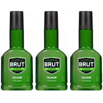 (3 Pack) NEW Brut Cologne Classic Fragrance 5 Fluid Ounces
