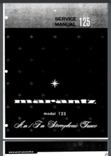 Sintonizzatore stereofonico Marantz modello 125 AM FM manuale 32 pagine rilegato a pettine