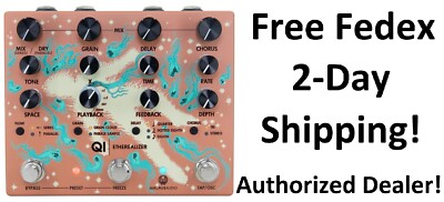 New Walrus Audio Qi Etherealizer Multi Effects Guitar Pedal Terracotta