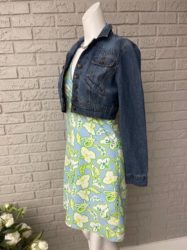 L.e.i Cropped Denim Jacket Size S (Juniors) - Picture 4 of 9