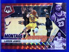 2020-21 PANINI MOSAIC MONTAGE Lebron James #17  RED MOSAIC Lakers