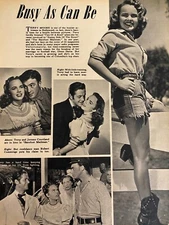 Terry Moore, Full Page Vintage Clipping, a