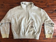 Boys Nike Basketball Pullover Sweatshirt 1/4 Zip Oversized Fit Size S Green NWT