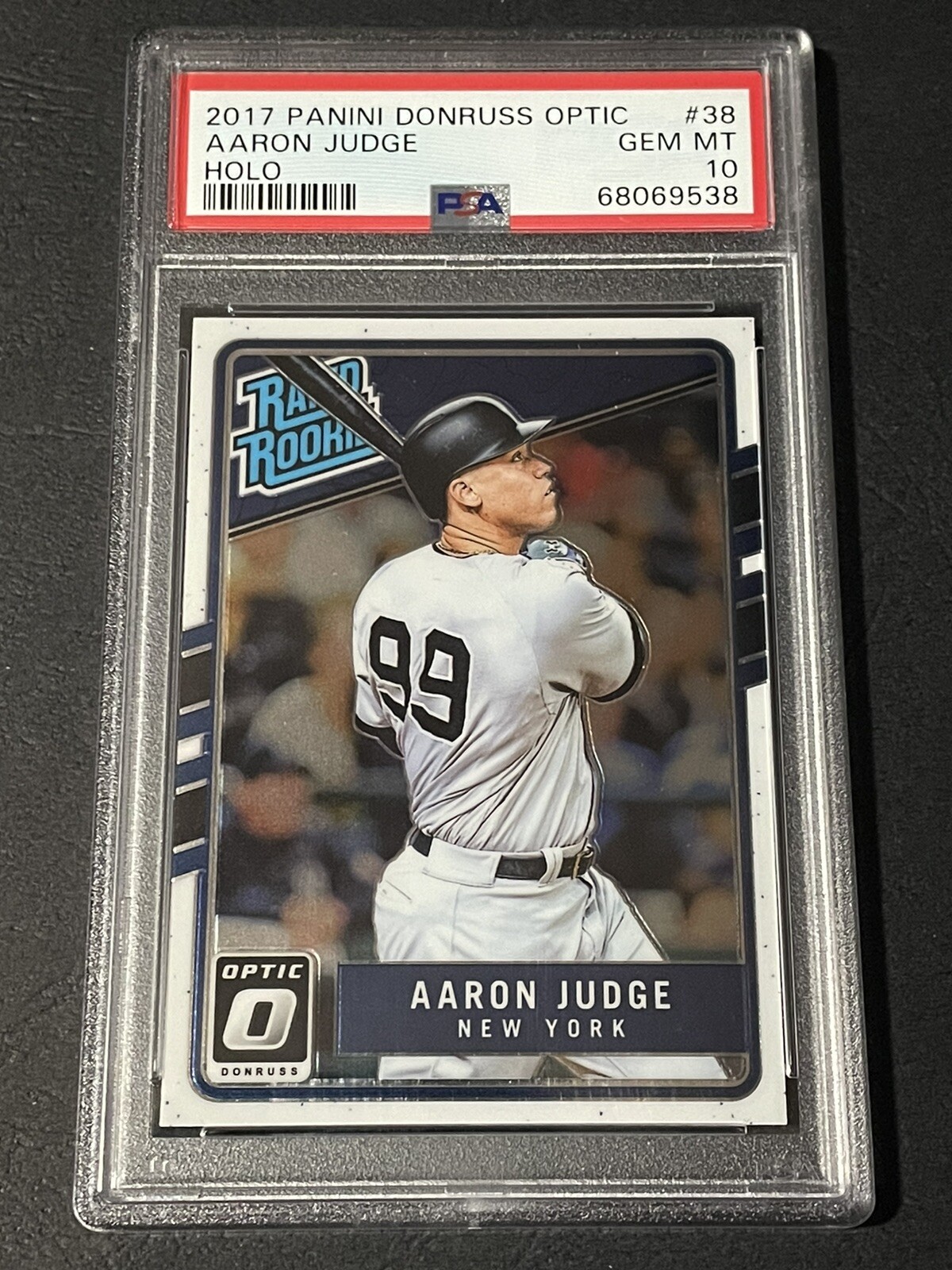 Aaron Judge 2017 Donruss Optic #38 Rated Rookie PSA 10 - Incorrect Label