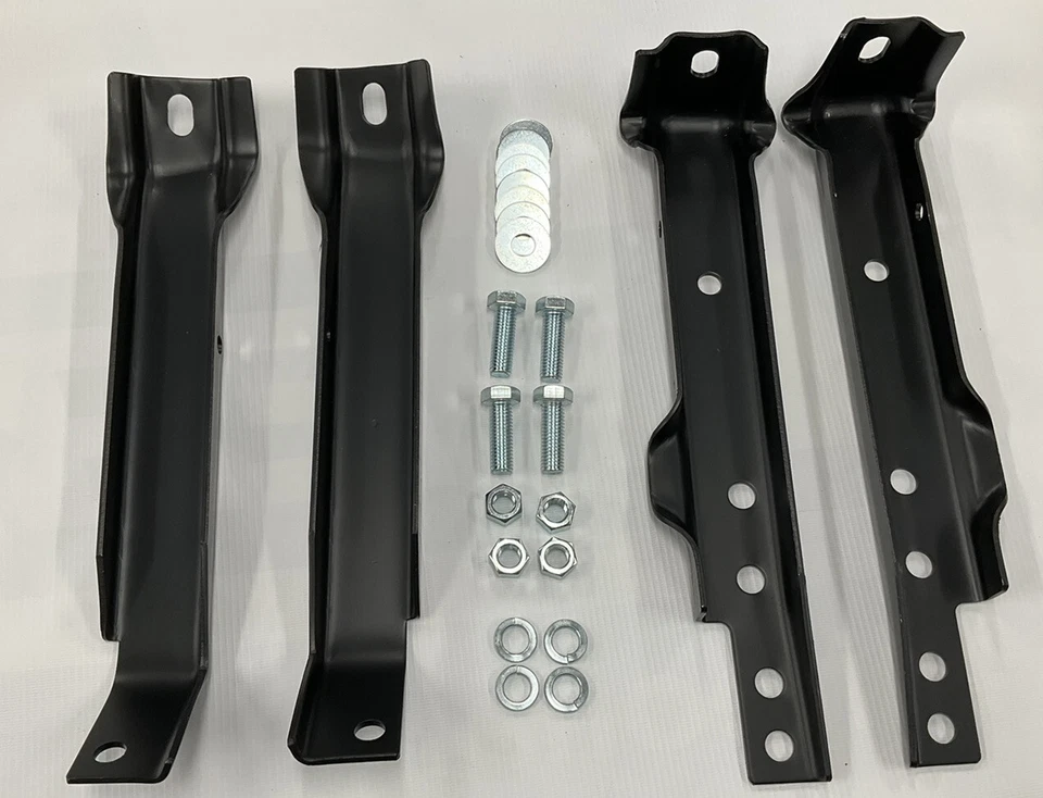 Kit de soporte de parachoques trasero 67-72 Chevy Pickup Stepside Fleetside con juego de hardware Foto 2 de 4