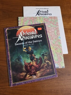 OA1 AD&D Swords of the Daimyo Complete w/ Map - AD&D 1st Edition Module TSR 9164